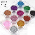 6/12/24 pcs glitter powder for eyeshadow shimmer dust powder for art & Craft party make up dusty loose glitter. 