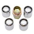 Universal Wheel Nut Lug - Anti Theft Security Lock (M12 x 1.5) (Wheel Nut Lock - 4 Alloy Steel Nuts + 1 Key). 