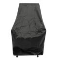 Waterproof Chair Cover Outdoor High Back Patio Stacking Furniture Protection - Black. 