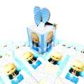 Pack of 10Pcs BOSS BABY Goody Boxes for Kids Birthday Party Celebration Candy Box for Gifts. 