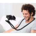 Flexible Lazy Neck Phone Holder, Flexible Cell Phone Holder Long Arm Lazy Bracket Cell phone Holder Stand, For Mobile devices 3.5-6.5 inch (Black). 