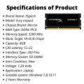 HyperX Impact DDR4 RAM For Laptop 16GB 3200Mhz DDR4 RAM 16GB SO-DIMM RAM. 