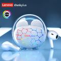 Lenovo LP80 Pro RGB Headphone TWS Bluetooth Wireless LED Lights Earphones Waterproof Noise Reduction Sports Headset Gaming Music Earbuds 40 Hours battery timing Standby  - Lenovo LP80 Pro TWS Bluetooth Headphones – RGB, Low Latency, Wireless (Black/White). 