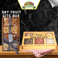 Dry Fruit Gift  Basket- Wood Quality [ 6 ITEMS A box 1300gm  Dray fruits in Box. 