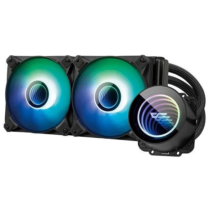 DARK FLASH TWISTER DX 240 LIQIUD COOLER (BLACK COLOR)