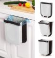 9L Hanging Trash Bag Holder - Foldable Waste Bin for Kitchen, Washroom, and Cabinet. 