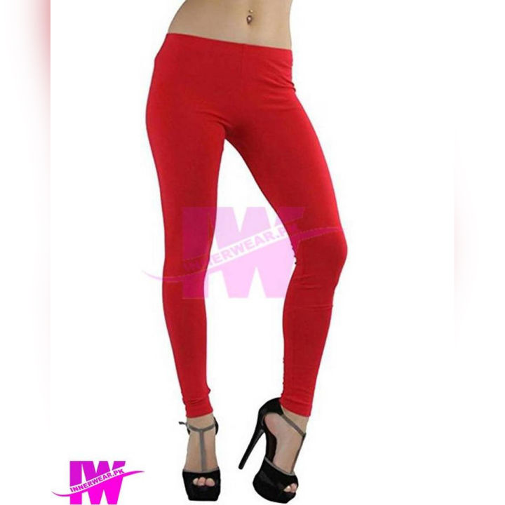 Pack of 4 Ladies Girls Cotton Red Tights Legging Free Size