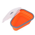 Leftover Pizza Slice Container Dishwasher Safe Pizza Storage Container Adjustable with 5 Microwaveable Trays for Kitchen. 
