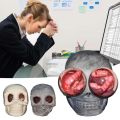 Halloween Skull Stress Ball Halloween Mochi Squishy Toys Skeleton Head Bat Squeeze Balls Halloween Skull Goodie Bag Filler Party. 