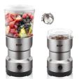 Grinder-blender-Electric Masala Grinder-Juicer Blender-Stainless Steel Material-Spices and Food processor High Quality Machine -mini grinder-juicer-chopper-juicer-portable blender-Dry Grinding Machine--2 in 1 Electric Grinder-Blender (Raf-Nima). 