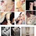 30 Sheets Waterproof Temporary Tattoo Stickers Body Art Water Transfer Tattoos - I. 