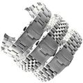 316L Solid Stainless Steel Strap for Seiko SKX009 Jubilee Bracelet Curved End Men Watch Accessory 18mm 19mm 20mm 21mm 22mm 24mm. 