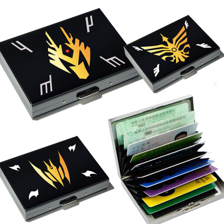 Kamen Rider Ryuki Card Cover Anime Cartoon Creativity Ultra Thin Bus Bank Card Holder Student Coin Purse Wallet Storage Gift