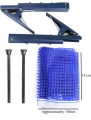 Table Tennis Post Suit Portable Table Tennis Ping Pong Net Durable Replacement Waterproof Ping Pong Net Collapsible Table Tennis Supplies Blue Clamp Stand Indoor Game Training Set Clip on. 