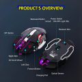 Premium Wireless Gaming Mouse RGB with 6 Buttons + Free Mouse Pad & 3-Levels DPI Control - Breathing LED Light 2.4G Optical Wireless Mouse with Side Buttons for PC Gaming, Laptop, Pubg, Mobile - By Unique Mall. 