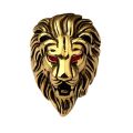 Shiny Non-Fade Red Eyes Lion Head Ring for Boys and Men - Stainless Steel Biker Punk Men's Rings For Boys - Stylish Fashion Jewelry Lion Ring for Men. 