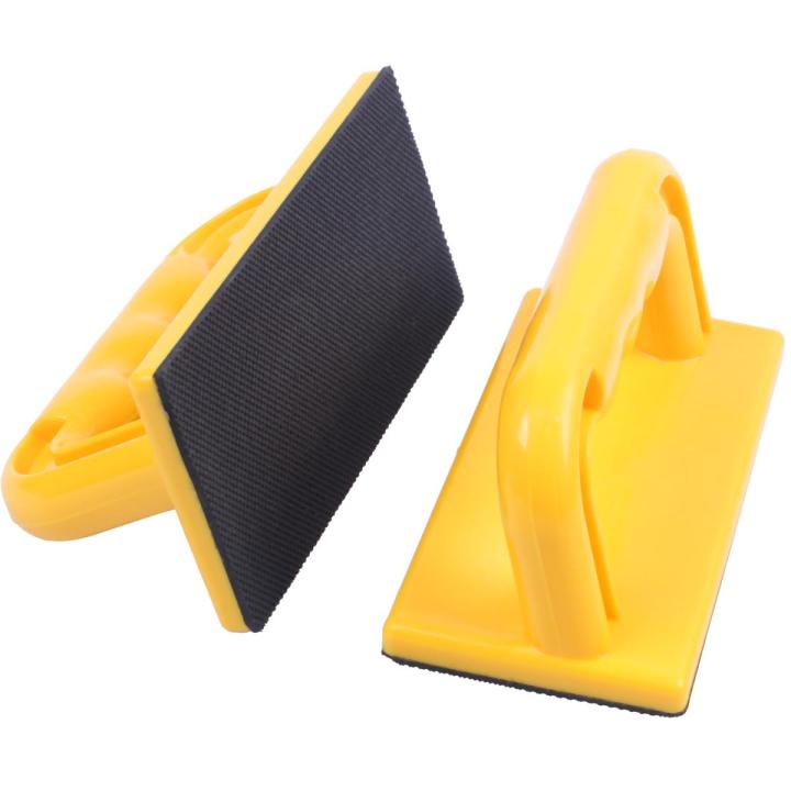 Wood Cutting Push Up Stick Block 2-Pack Set – Angle Handle Foam Pad Holder Blocks For Cutting On Jointer, Table Saw