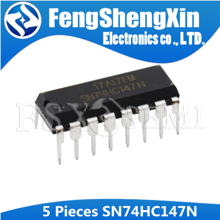 5pcs SN74HC147N DIP-16 CD74HC147E DIP CD74HC147 74HC147E 74HC147 DIP16 Logic Encoder IC