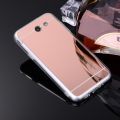 【 ETOP 】 Mirror Phone Case For Samsung Galaxy J7 2017 J720 5.5 inch Plating TPU Frame+Mirror Back Cover Samsung Galaxy J7 2017 J720F J7 Pop J727 J727V SM-J727V Protective case Clear Color Mirror Cover Covers Phone Back Plastic Phone Cases Bag - intl. 