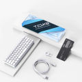 Kemove TMKB T63 60% Wireless RGB Mechanical Gaming Keyboard White. 