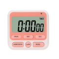 Timer with alarm clock, large screen, kitchen timer, adjustable alarm switch and power switch. 
