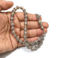 Beautiful Handmade Floral Design 8mm 925 Sterling Silver 34 Muslim Islamic Prayer Beads Tesbih Tasbeeh Rosary (Made in Turkey) Execellent Brides gifting - tasbi counter Stress Relaxation. 