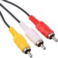 PS2 PS1 PS3 to AV Cable AV Cable Compatible for Playstation 1 2 3 Replace AV Cable - Black. 