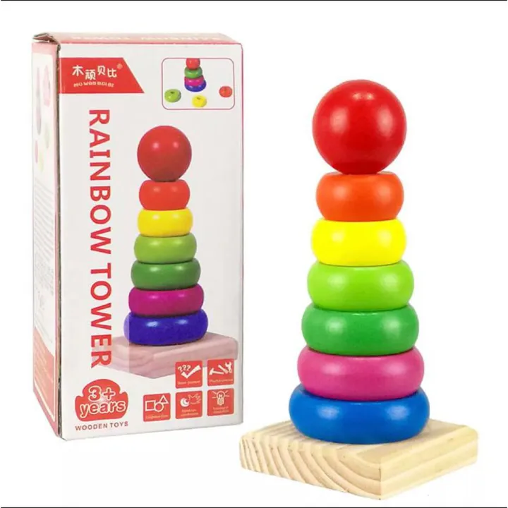 Plastic%20Rainbow%20Stacking%20Ring%20Toys%20for%20Kids,%20Baby%20Rings%20Toys%209%20Pics%20Set%20-%20Image%204