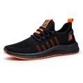 Men Black casual sports Running Breathable all season shoes. 