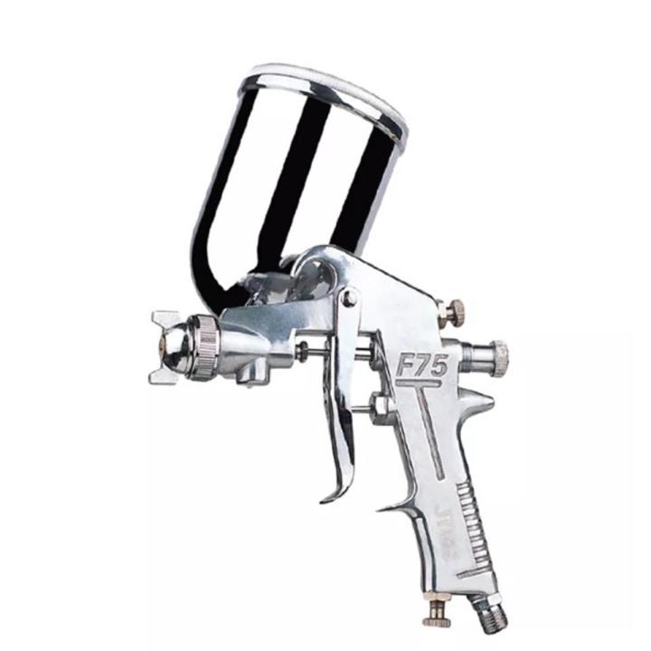 Paint SprayerGun F-75G with 400 ml Color Bucket and Tools - Aluminum Tank 400ml Atomiztion Paint Air Spray Machine Tool