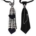 SMGSLIB Mother Gothic Tie For Women Chain Punk Necktie Rhinestone Black Punk Uniform Pre-Tied Bow Ties Women's Neck Tie Goth Ties Old Money. 