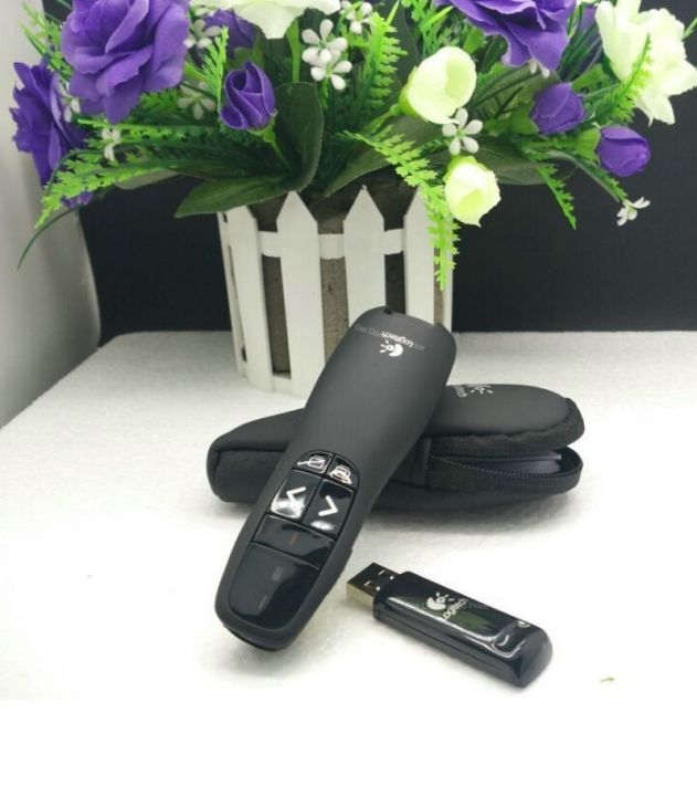 R400 Wireless Presenter - RF Remote Control Laser Pointer USB PPT Power Point Presentation Slide Changer