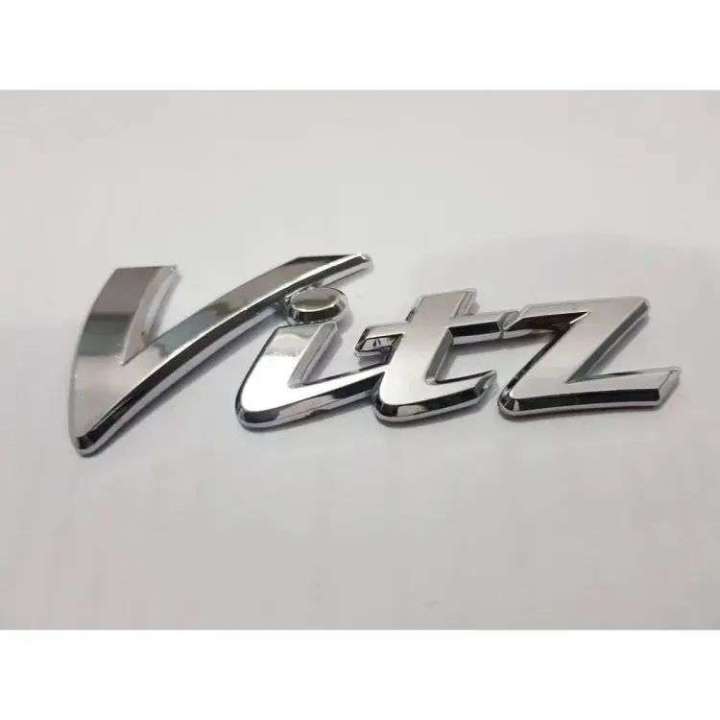 Toyota Vitz Logo Monogram Pure A1 quality diggi logo hard chrome