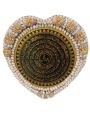 Heart Shape Seashells Wall hanging Frame with Printed 4 Quls Calligraphy  Elegance Seashells Wall Frame Best Wall Deco For Homes and Offices. 