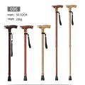 Old man stick with torch light intelligent wood color walking stick. 