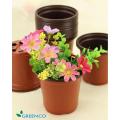 B2- Pack of 12 - Nursery Plastic Flower Plant Pots 5 x 5 inches. 