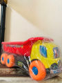 Dumper truck free wheel long-Dump truck toy fun zone for toddlers-Real Dumper Truck for Kids. 
