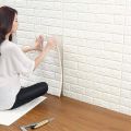 3D Brick Wall Sticker Wallpaper for Walls - PVC Textured PE Foam Self Adhesive 3D effect Wall Panel for Home Decoration - Peel & Stick Waterproof Wall Papers Sheets - 3D Brick Tiles for Living Room Bedroom Background Wall Decor (77x70cm) - Multi. 