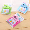 Creative Mini Stapler And Staple Set 400 Staples Cute Student Stationery Office Supplies Three Colors Optional. 