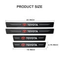 4Pcs Car Door Sill Strip Anti Scratch Protector Sticker  - TOYOTA. 