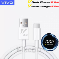 Original Vivo 33 Watt 44 watt Flash Charging Usb to C Cable Compatible for vivo V21,V21 Pro,V23 5G,V23e 5G,V23 Pro 5G,vivo 23e,iqoo Z5,Z6,Z6x,iqoo neo 3,iqoo neo 6,neo 7 Vivo Flash Charging Cable (33 Watt 44 Watt Only Cable) Fast Cable 1M. 