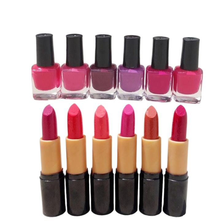 Pack Of 6 Piece Matte Lipsticks 6 Piece Peel Off Nail Polish Deal