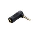 L Shape AUX 3 Pole Female To Male Right Angle Converter Adapter 3.5mm Adapter Jack Mic Converter Audio Stereo Adapter Headphone Jack Converter. 
