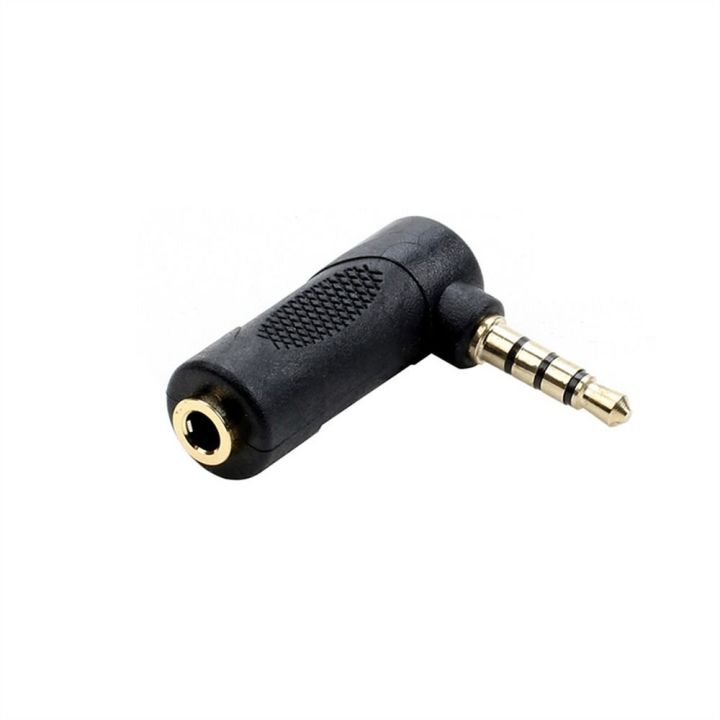 L Shape AUX 3 Pole Female To Male Right Angle Converter Adapter 3.5mm Adapter Jack Mic Converter Audio Stereo Adapter Headphone Jack Converter