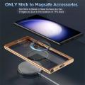 Magsafe Case For Samsung S24 S23 S22 S21 Ultra Plus Note 20 10 Clear Silicone Full Camera Crystal Magnetic Car Cover Protection Fleursbiy. 
