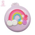 Portable Folding Hair Comb with Mirror Mini Air Cushion Massage Brush for Travel Home Use. 