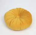 Round Velvet Pumpkin Cushion, Soft, Non-Slip, Sofa/Chair/Car Use. 