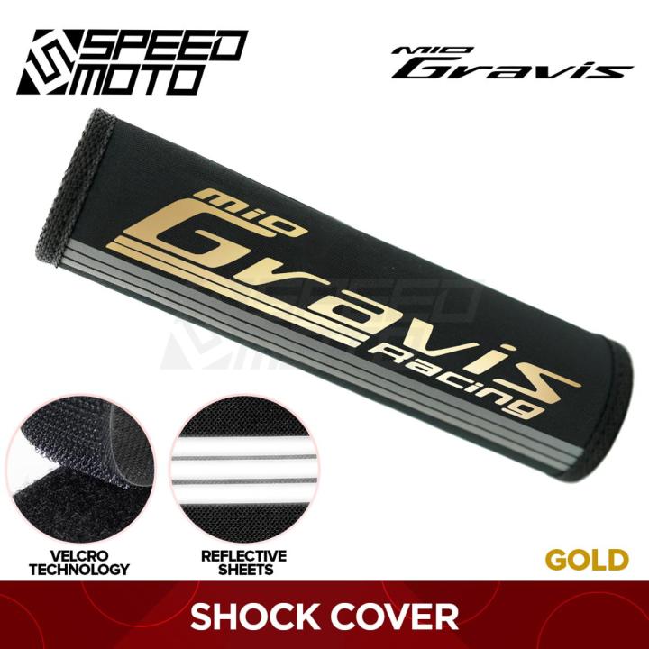 YAMAHA MIO GRAVIS 1PC SHOCK COVER V2 WATERPROOF WITH REFLECTORIZE SPEEDMOTO