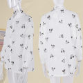Mickey Mouse Blouse Ladies Long Sleeve Women Shirt Beach Shirts Kawaii Cartoon Summer Disney Clothes Cover-Up Top Casual. 