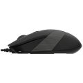 A4Tech Fstyler USB Mouse (FM10s) - Silent Clicks - 1600 dpi - 4 Buttons - Cute - (Black & Grey) - Original with S/N - Wired High Quality - Work and Casual Gaming - PC / M-ac Compatible - FM10 superseded. 